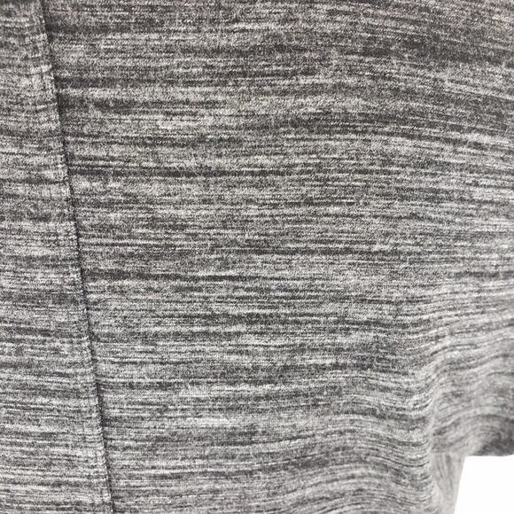 Cloth & Stone Shirt Dress Women M Melange Short Sleeve Soft Grey Heather Knit - Picture 5 of 8